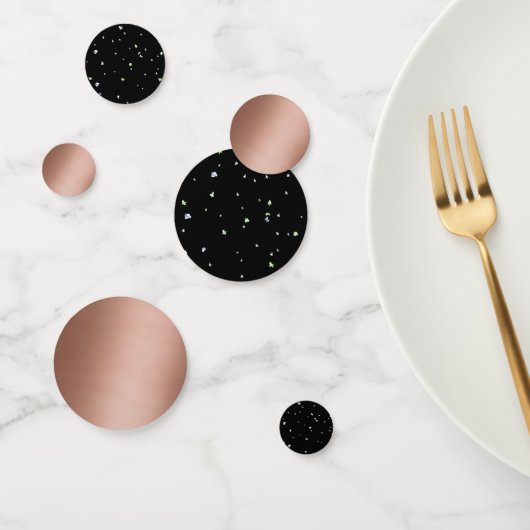 Zwarte sprankeling confetti (Groep)