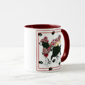 Zwarte Springer-Mok tekenen Mok (Voorkant rechts)