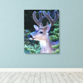 Zwarte-staartster | Nationaal Olympisch Park Canvas Afdruk (Insitu (Houten vloer))