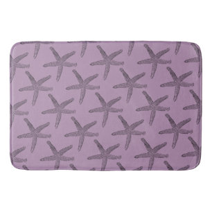 Zwarte staartvis Rosy Paarse kleine bath-mat Badmat