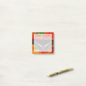 Zwarte Staartvlinder op Gerberia-margriet Post-it® Notes (Op bureau)