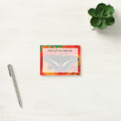 Zwarte Staartvlinder op Gerberia-margriet Post-it® Notes (Kantoor)
