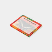 Zwarte Staartvlinder op Gerberia-margriet Post-it® Notes (Schuin)