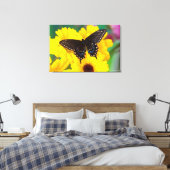 Zwarte Staartvlinder vlinder Canvas Afdruk (Insitu (Slaapkamer))