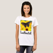 Zwarte Staartvlinder vlinder T-shirt (Voorkant volledig)
