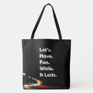 Zwarte Stad Esthetische Quote Tote Tas