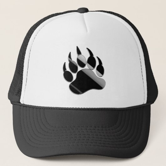 Zwarte Stalen Beerpoot - Hoed Trucker Pet (Voorkant)