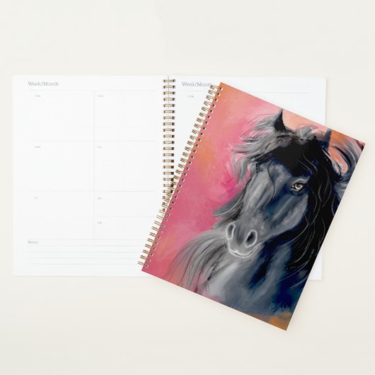 Zwarte Stalhengst Planner (Display)