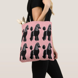 Zwarte standaard roze Canvas tas