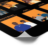 Zwarte stapelfilms poster (Hoek)