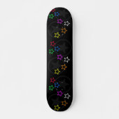 Zwarte Star Pattern Skateboard (Voorkant)