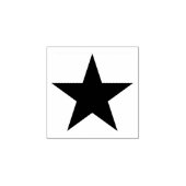 zwarte Star Zelfinktstempel Rubberstempel (Afrduk)