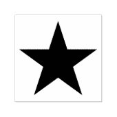 zwarte Star Zelfinktstempel Zelfinktende Stempel (Design)