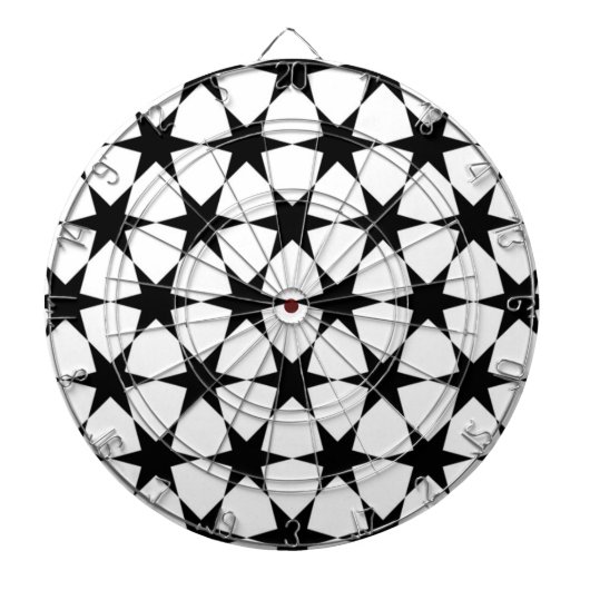 ZWARTE STARS DARTBORD (Voorkant)