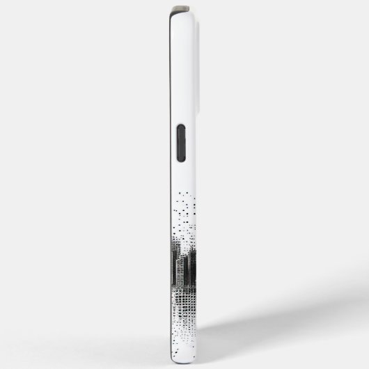 Zwarte stedelijke skyline Case-Mate iPhone case (Achterkant / Rechts)