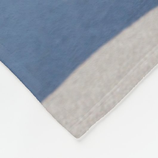 Zwarte stekker op het strand fleece deken (Hoek)