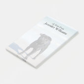 Zwarte stekker op het strand post-it® notes (Schuin)