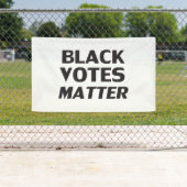 Zwarte stembiljetten - zwart wit spandoek (Insitu)