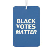 Zwarte stemmen, blauwe witte luchtverfrisser (Achterkant)