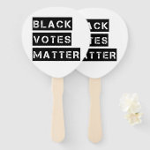 Zwarte stemmen Stencil Aangepaste kleuren Handwaaier (Voorkant en achterkant)