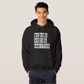 Zwarte stempels Matter Stencil Aangepaste kleur Hoodie (Voorkant volledig)