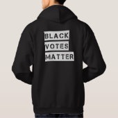 Zwarte stempels Matter Stencil Aangepaste kleur Hoodie (Achterkant)