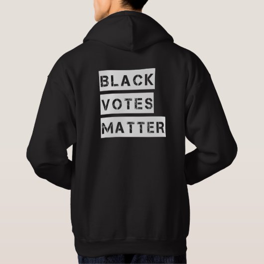 Zwarte stempels Matter Stencil Aangepaste kleur Hoodie (Achterkant)