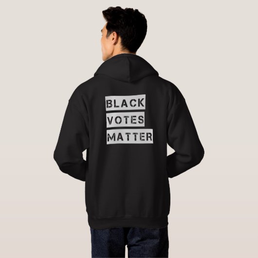 Zwarte stempels Matter Stencil Aangepaste kleur Hoodie (Achterkant volledig)