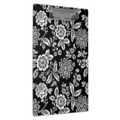 Zwarte stencil bloemen klembord (Rechts)