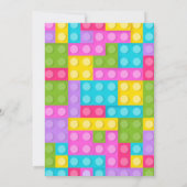 Zwarte stenen verjaardagsuitnodiging kaart (Achterkant)