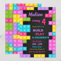 Zwarte stenen verjaardagsuitnodiging