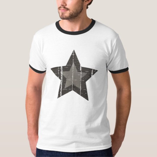 Zwarte ster 2 t-shirt (Voorkant)