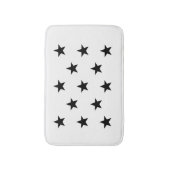 Zwarte ster badmat (Voorkant Verticaal)