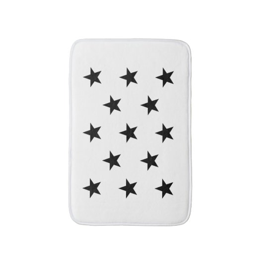 Zwarte ster badmat (Voorkant Verticaal)