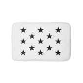 Zwarte ster badmat (Voorkant)