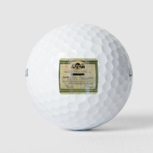 ZWARTE STER GOLFBALLEN (Voorkant)