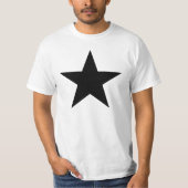 Zwarte ster t-shirt (Voorkant)
