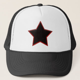 Zwarte ster trucker pet