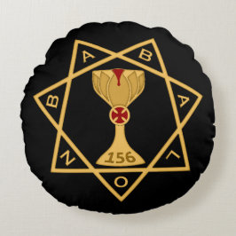 Zwarte ster van Babalon Gold Logo kussen