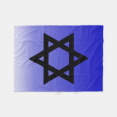 Zwarte ster van David Fleece Deken (Voorkant (Horizontaal))