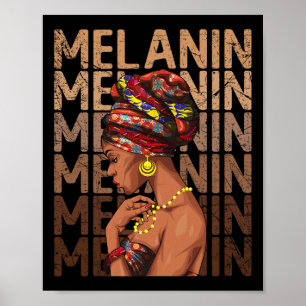 Zwarte sterke vrouwen Afro-liefde Melanine Afrikaa Poster