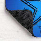 Zwarte sterren Blauw Muismat (Hoek)