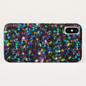 zwarte sterren Case-Mate iPhone case (Achterkant (horizontaal))