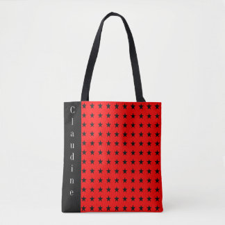 Zwarte sterren en een Tas met achtergrondkleur voo