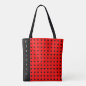 Zwarte sterren en een Tas met achtergrondkleur voo (Achterkant)