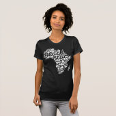 Zwarte sterren in Afrika T-shirt (Voorkant volledig)