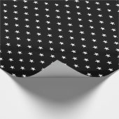 Zwarte sterren inpakpapier (Hoek)