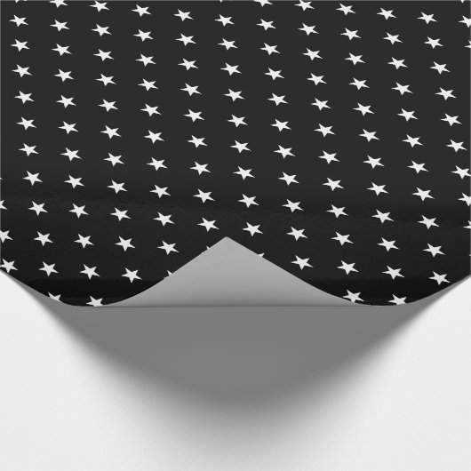 Zwarte sterren inpakpapier (Hoek)