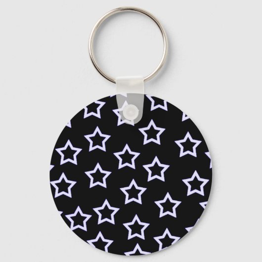 Zwarte Sterren Keychain (Voorkant)
