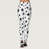 Zwarte sterren leggings (Achterkant)